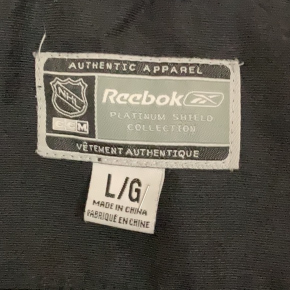 Vintage Reebok Platinum Shield Detroit Red Wings Full Zip Jacket Mens L - Picture 14 of 16